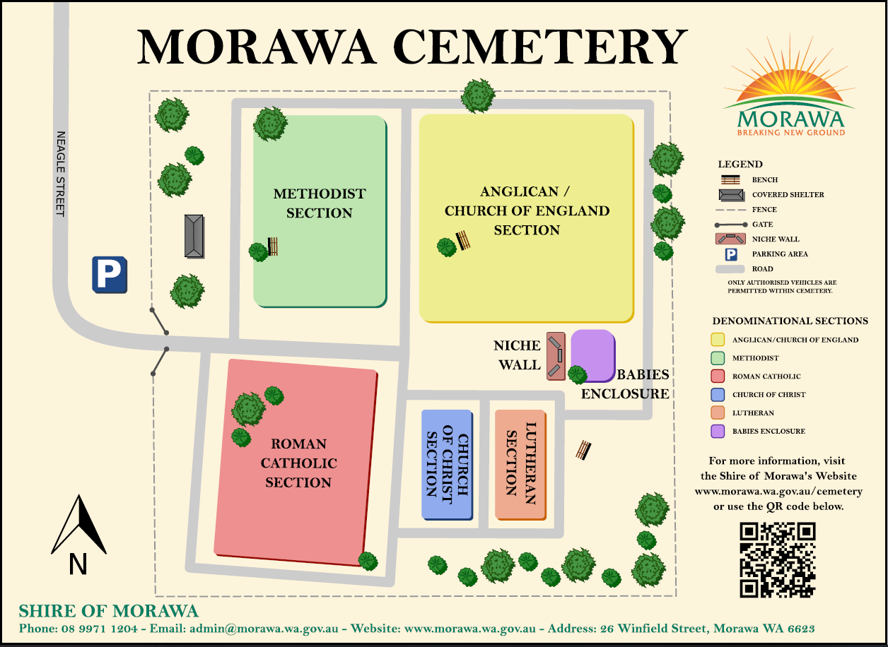 Morawa Cemetery map